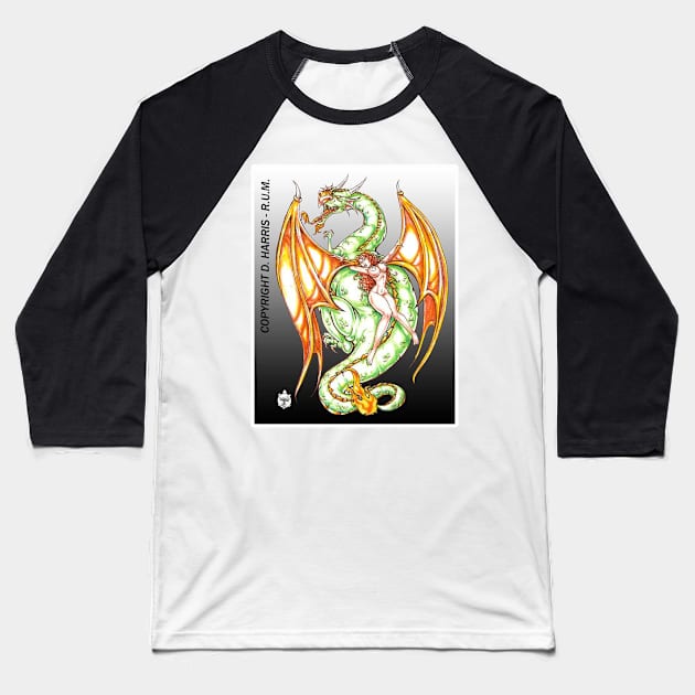 DRAGON SACRIFICE Baseball T-Shirt by DHARRIS68